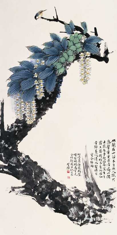 方楚雄 花鸟 立轴